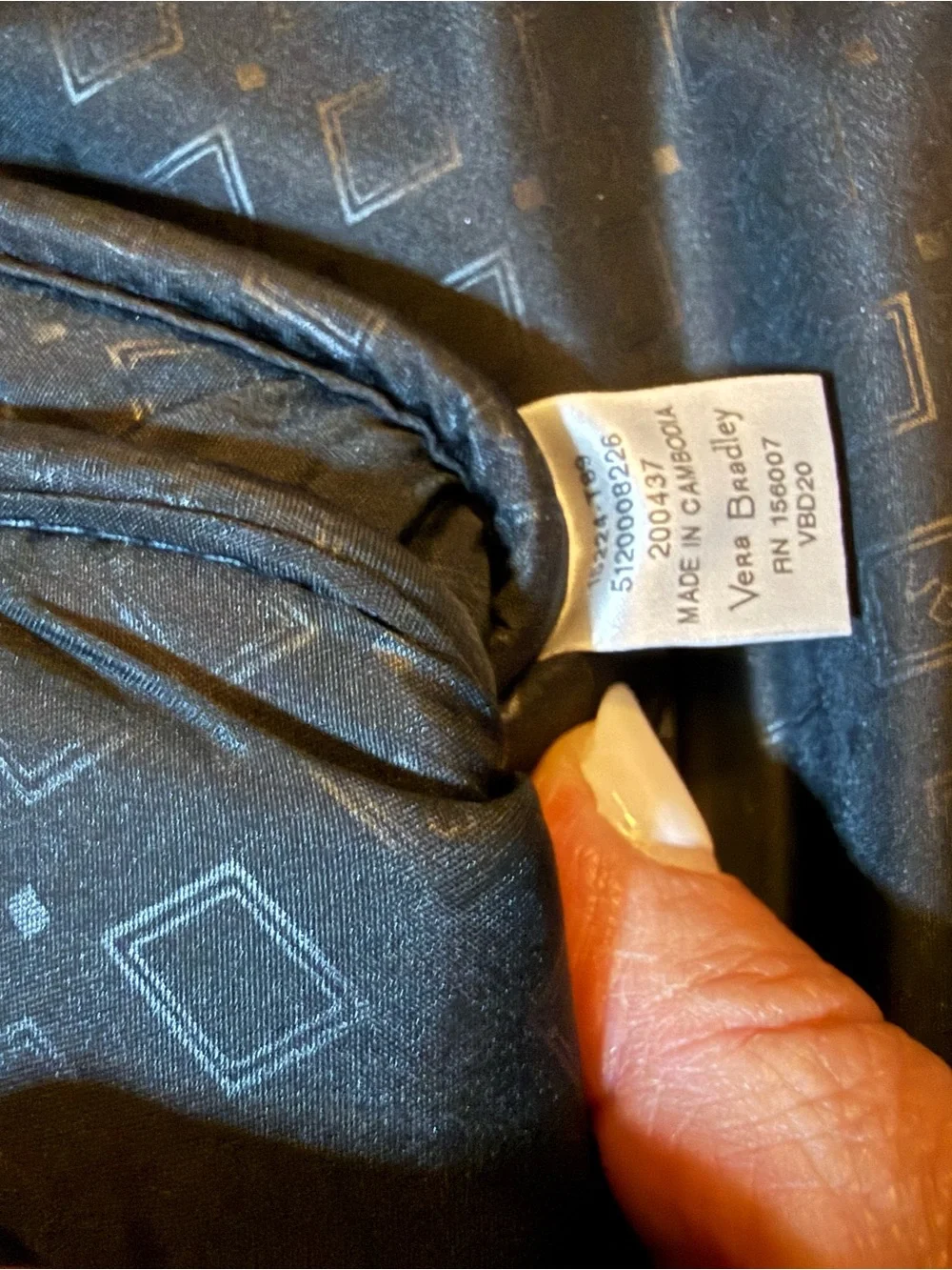 Vera Bradley quilted vera